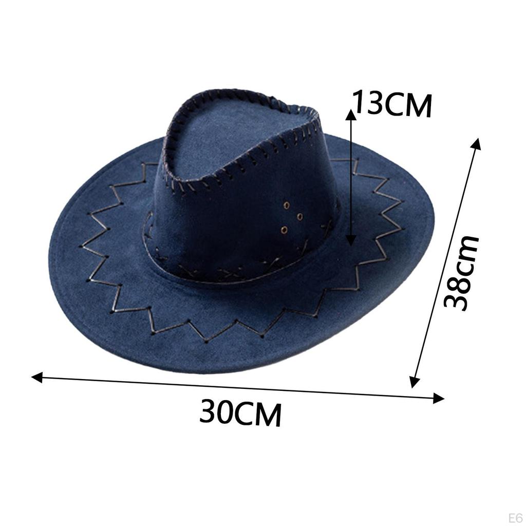 Cowboy Hat with Bandana Cosplay Accessories Casual Sun Hats Women Men Summer Cowgirl Halloween