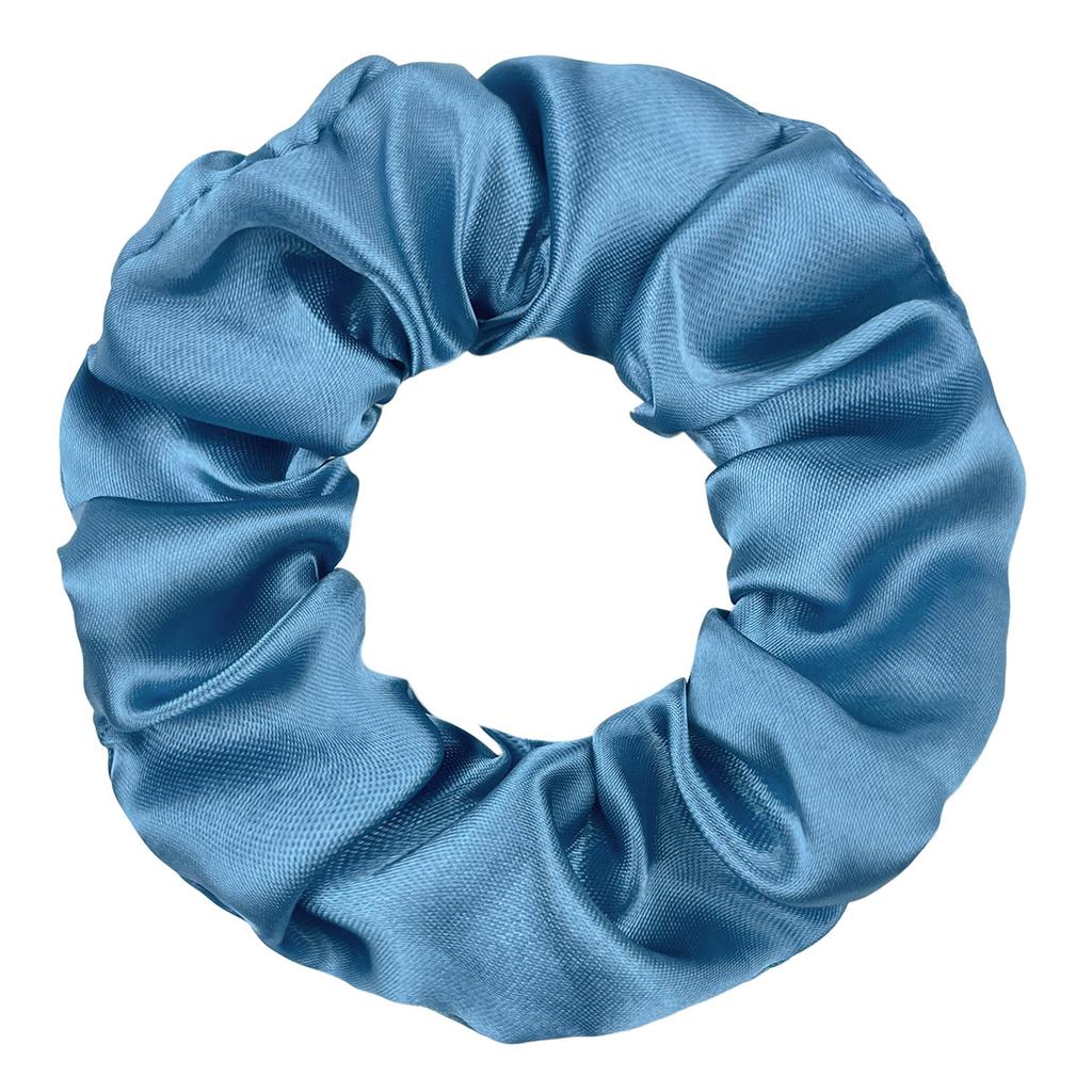 Seidensatin Scrunchies Damen Einfarbig Haargummi Elegant Pferdeschwanzhalter Gummiband Elastisches Haarband Haaraccessoires