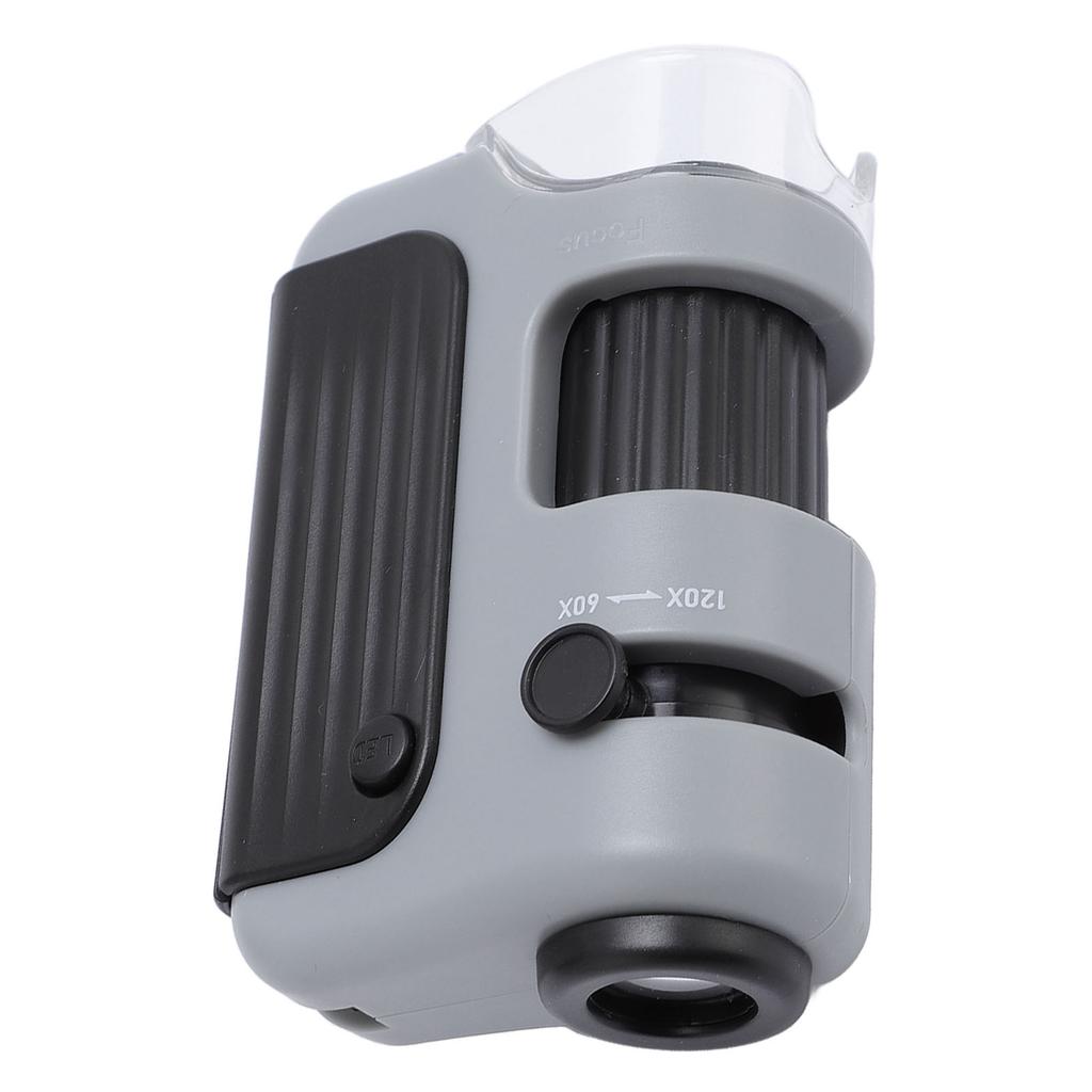 Pocket Microscope 120X with LED Light Educational Portable Handheld Microscope for Classroom Lab Students
