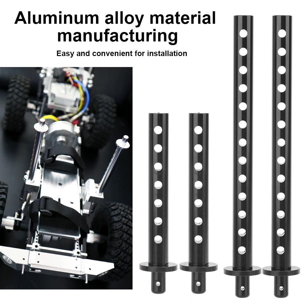 4pcs Front Rear Car Shell Column Spare Part Fit for RGT 110 EX86100 RC Car PartsBlack R86018BL