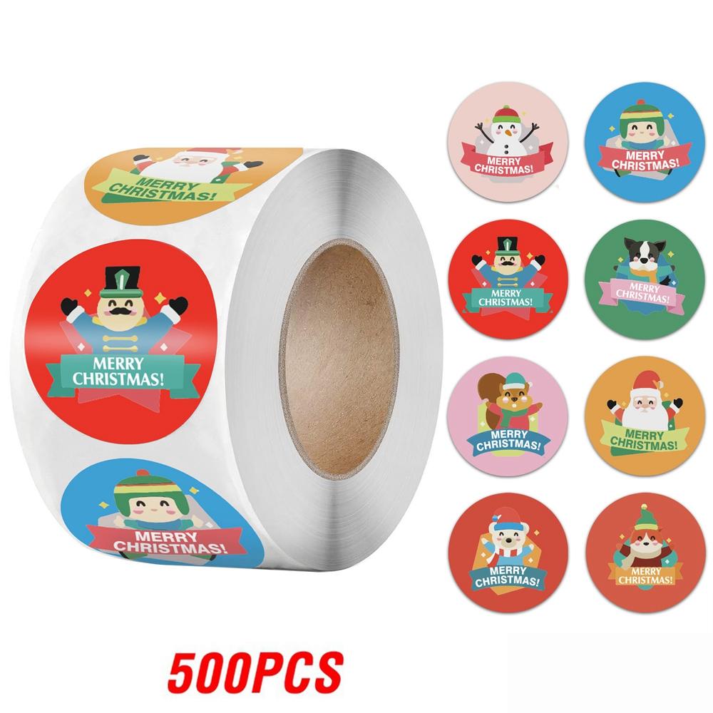 100-500Pcs High-Quality Merry High-Quality Christmas High-Quality Sticker High-Quality Christmas High-Quality Party High-Quality Decoration