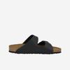 Birkenstock Arizona Birko Flor Black Black Foot Bed