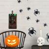 Terror-Switch Light Switch Lever Spooky Halloween Gothic Light Switch Cover Plate with Flicker Green Light Horror Flip Handle Switch