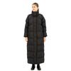 Maxi Longline Down Coat Full Polyester Recycled Black