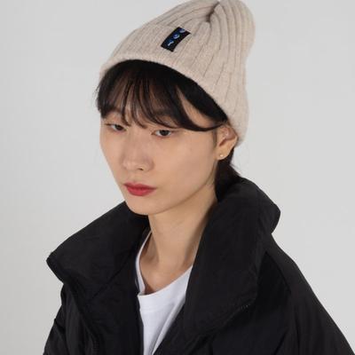 ODD DOT ODD Label Wool Beanie_Ivory