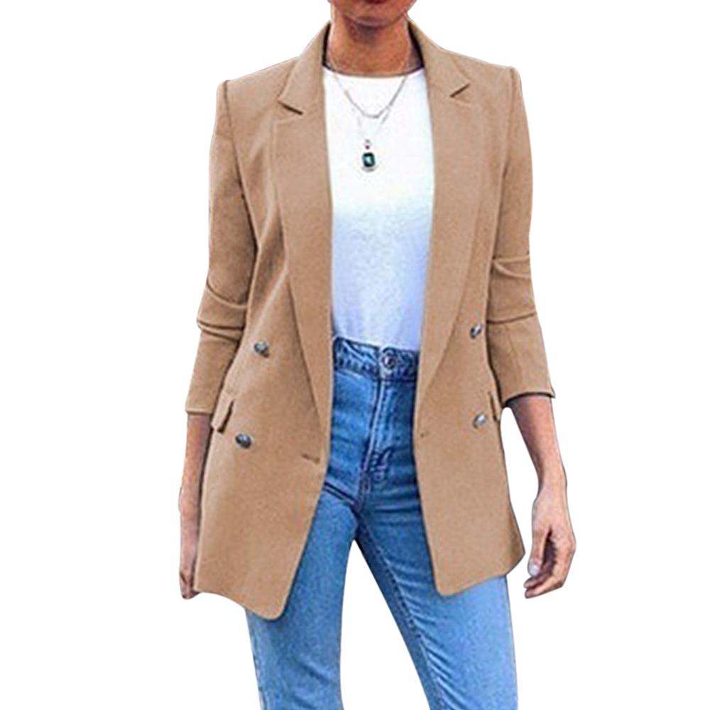 tan long blazer
