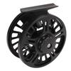 Fly Fishing Reel Aluminum Alloy Black Fishing Rod Accessories with Storage Bag For Left Right Hands