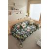 Ice Silk Flower Sofa Cover Blanket Non-slip Sofa Towel Living Room Furniture Decor Tapestry Couch Cover Universal Sofa Towel
