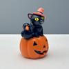 New Popular Halloween Cat Pumpkin Home Decoration Courtyard Hungry Oh Is Desktop Crafts Ornament Resin Model