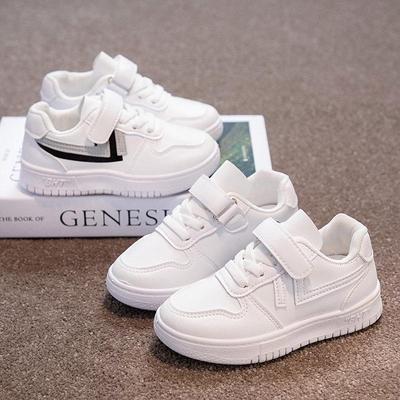 Neue weiße Campus-Sneaker für Kinder – atmungsaktives Mesh, weiche Sohle, ideal für die Schule!