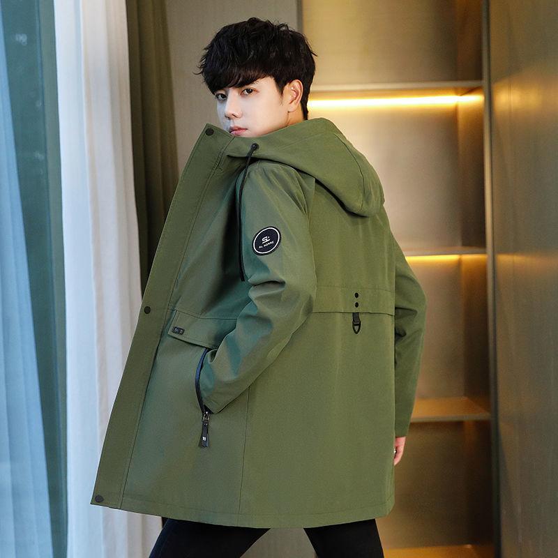 Autumn and Winter Men's Thick Coat Korean Edition Trendy Workwear Jacket Windbreaker Trendy Brand Men's Jacket