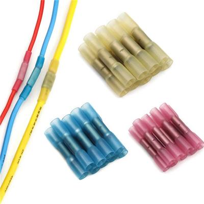 50-teiliges wasserdichtes Schrumpfkabelverbinder-Set, Kfz-Anschlussklemmen-Set, Stoßverbinder-Steckverbinder 22–10 AWG