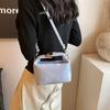 Pu Material Small Square Bag For Women Fashion Summer Casual Crossbody Purse With Zipper Closure