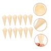 COLLBATH 100 Disposable Wooden Cones for Parties, Stylish Dessert Cups