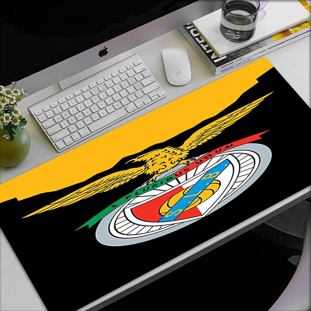 S.L. Benfica Thema Mauspads, Rutschfeste Gummiunterseite, Multifunktionales Büro- & Heimdekor, Perfekt für die Personalisierung des Arbeitsplatzes.