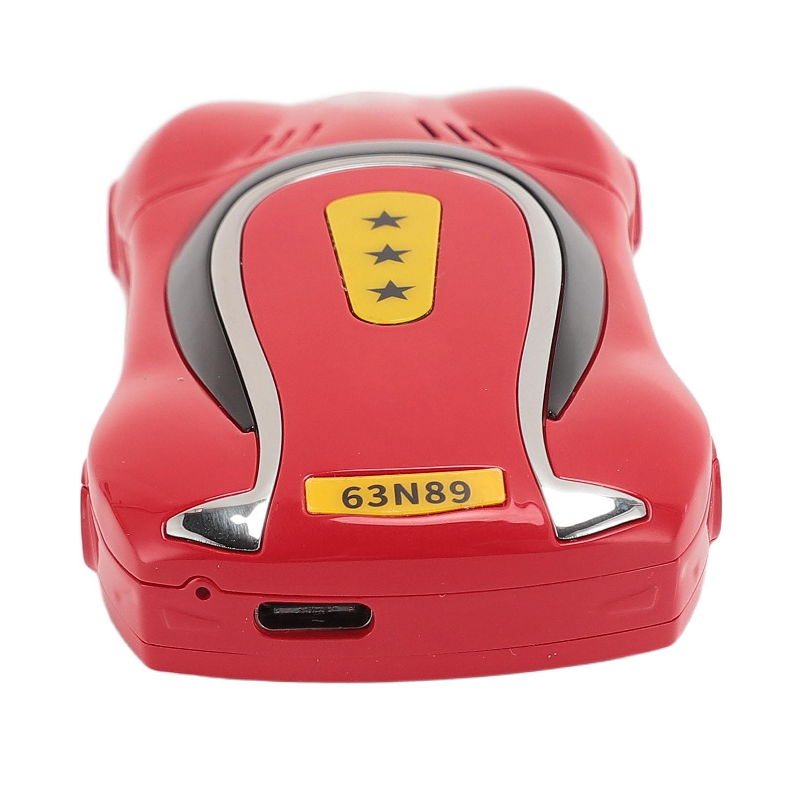 

1,8-дюймовый телефон в форме автомобиля с большими кнопками для пожилых людей, две карты, двойной режим ожидания, чистый звук, 9 номеров набора красный