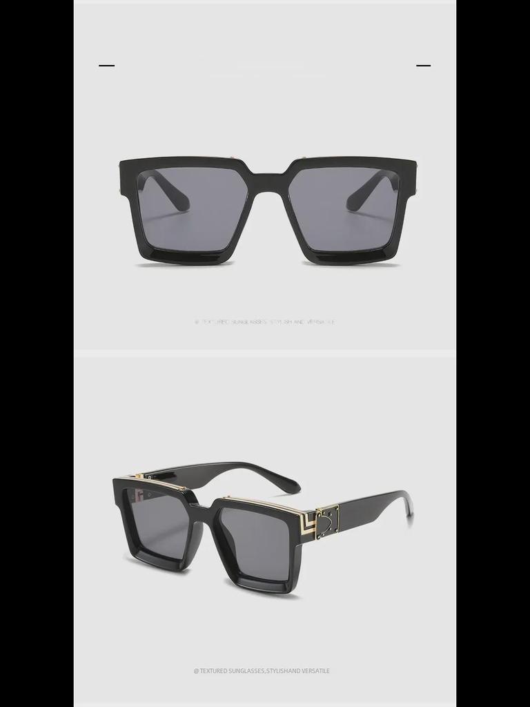 New Cross-Border Large Square Frame Sunglasses for Men & Women - Fashionable Street Style
