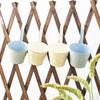 Metal Hanging Flower Pots Wall Mounted Drainable Hanging Planter with Hooks Railing Flower Planter Indoor Balcony