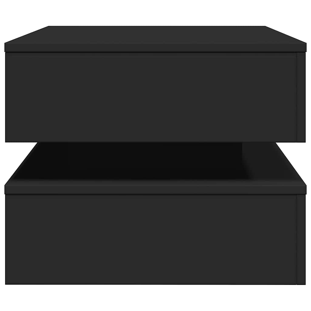 LED Coffee Table Black 90 X 50 X 40 Cm
