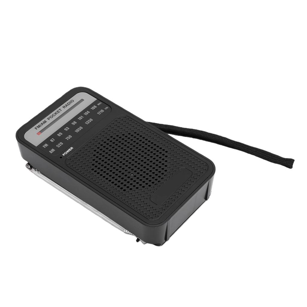 Portable AM FM Radio Anti Interference Transistor Radio with Loud Speaker 3.5mm Headphone Jack Battery Operated for