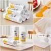 White Disposable Tablecloth Plastic Rectangle Round Table Plastic Film Tablecloth Waterproof Oil-proof Thickened