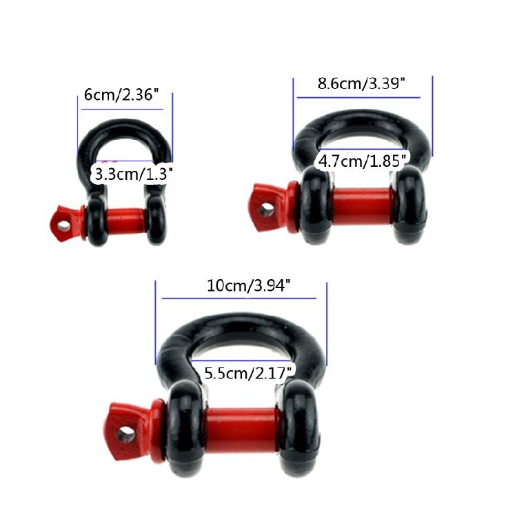 Universal Car Trailer Bow Shackle U-hook Tow Bar Hook 2.0 for T/4.75T/6.5T for S