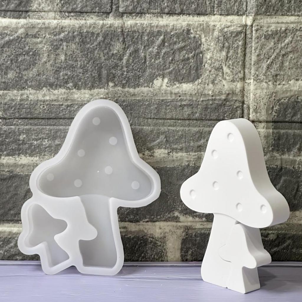 Svamp Silikonform DIY Gjutform Gipsform för DIY Höstdekoration Ljus