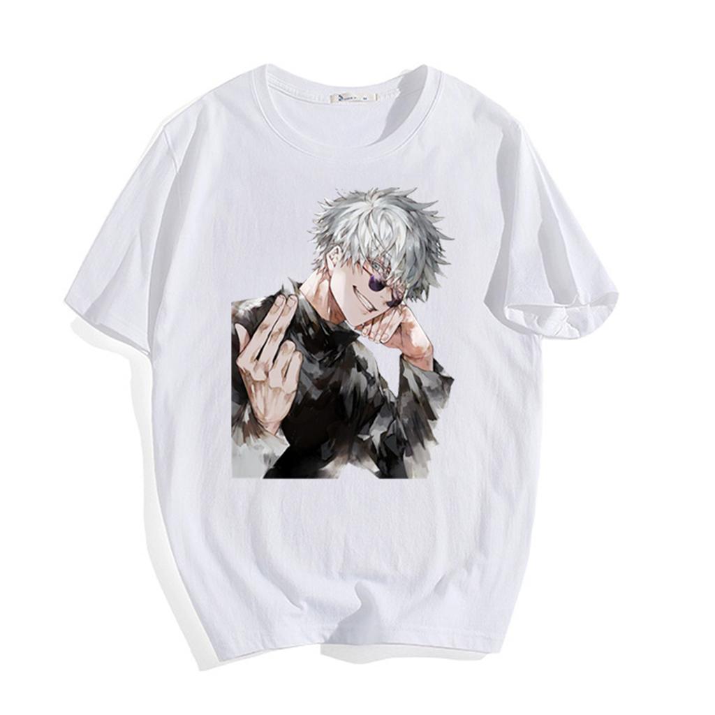 Jujutsu Kaisen New Round Neck Women Unisex T-shirt Pure Cotton Short Sleeves