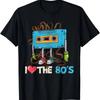 Lustiges Geburtstagsgeschenk 1980er 80er Kassette Achtziger Vintage T-Shirt Unisex Stil Shirts für Frauen Männer Kleidung Streetwear