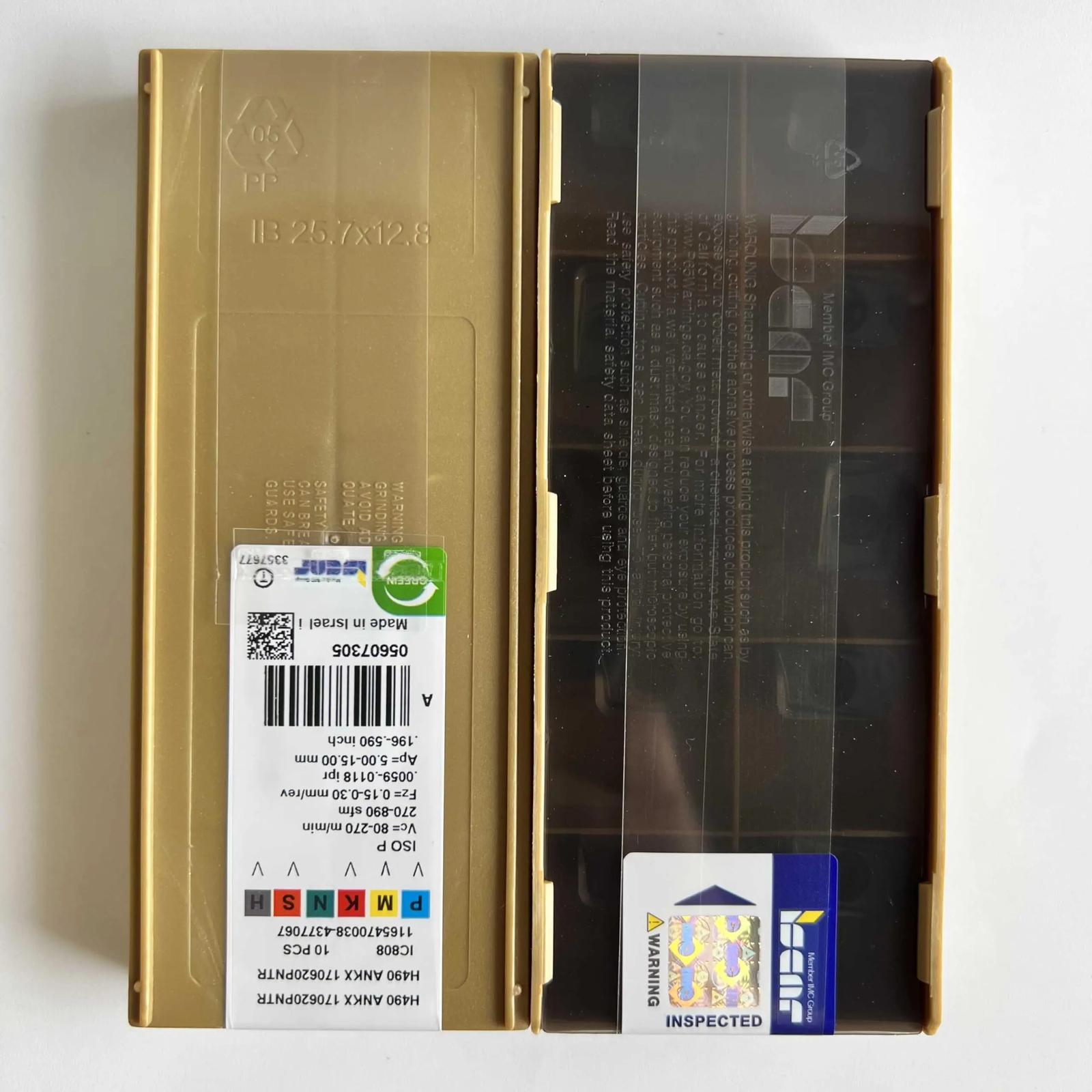 

ISCAR / H490ANKX170620PNTR IC808 /Industrial indexable carbide inserts 10 Pcs