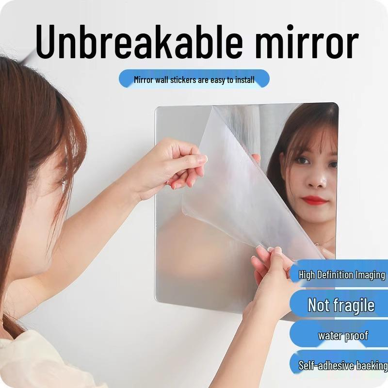 [Newcomer Exclusive] Full-Body Acrylic Soft Mirror Sticker - Self-Adhesive, High-Definition Dormitory Dressing Mirror