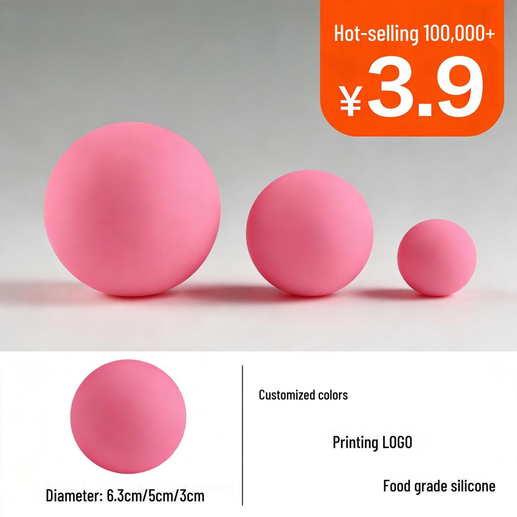Silicone Muscle Relaxation Ball for Head, Feet, and Legs - Perfect for Fitness, Yoga, and Fascia Release.