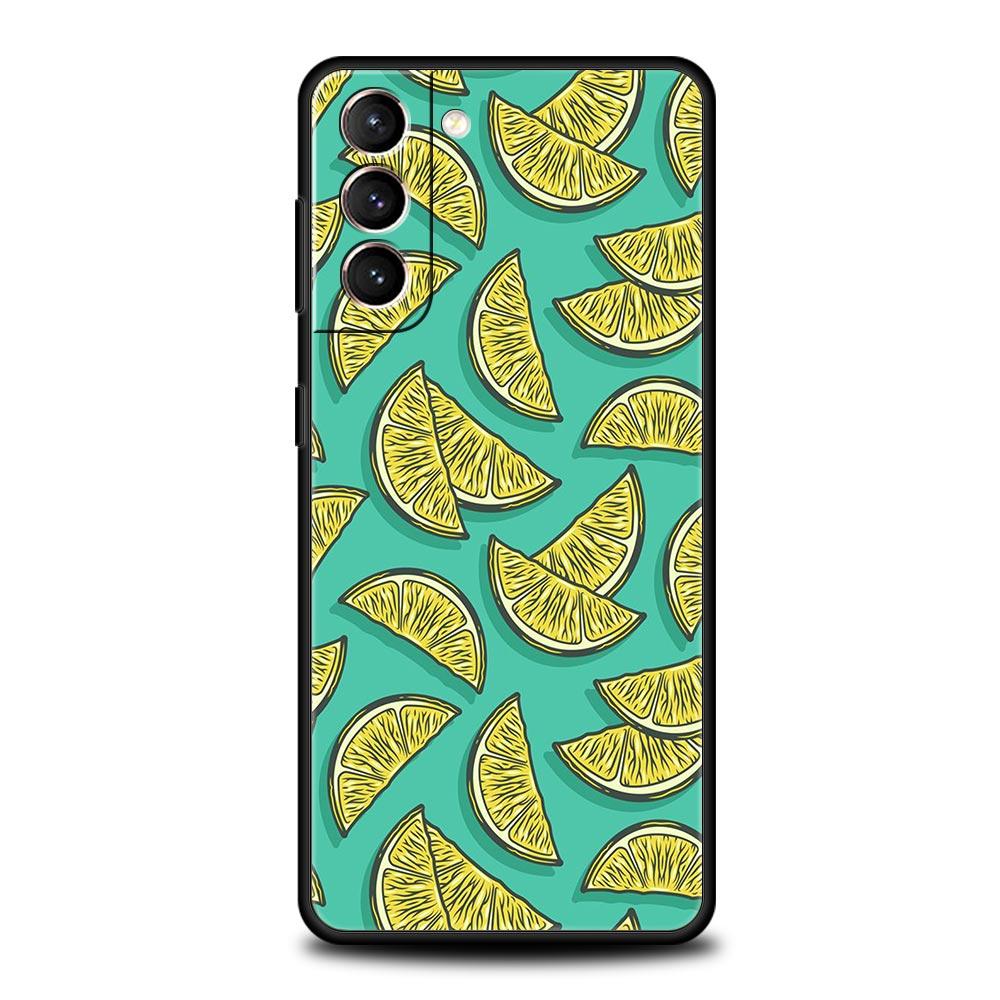 Средиземноморский лимонный силиконовый чехол для телефона Samsung Galaxy S23 S22 S21 S20 — фото 8