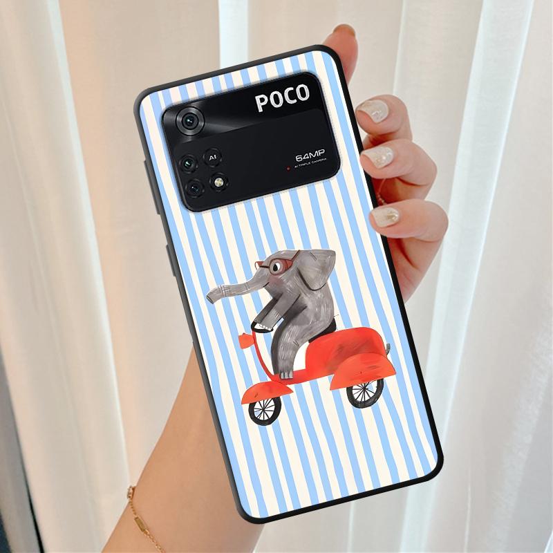 Case for Xiaomi Poco F8 C50 M5 X3 X4 X5 X7 Pro C61 C75 C71 F3 F1 M3 M4 M7 Pro Funda Phone Cover Creative Cartoon Animals