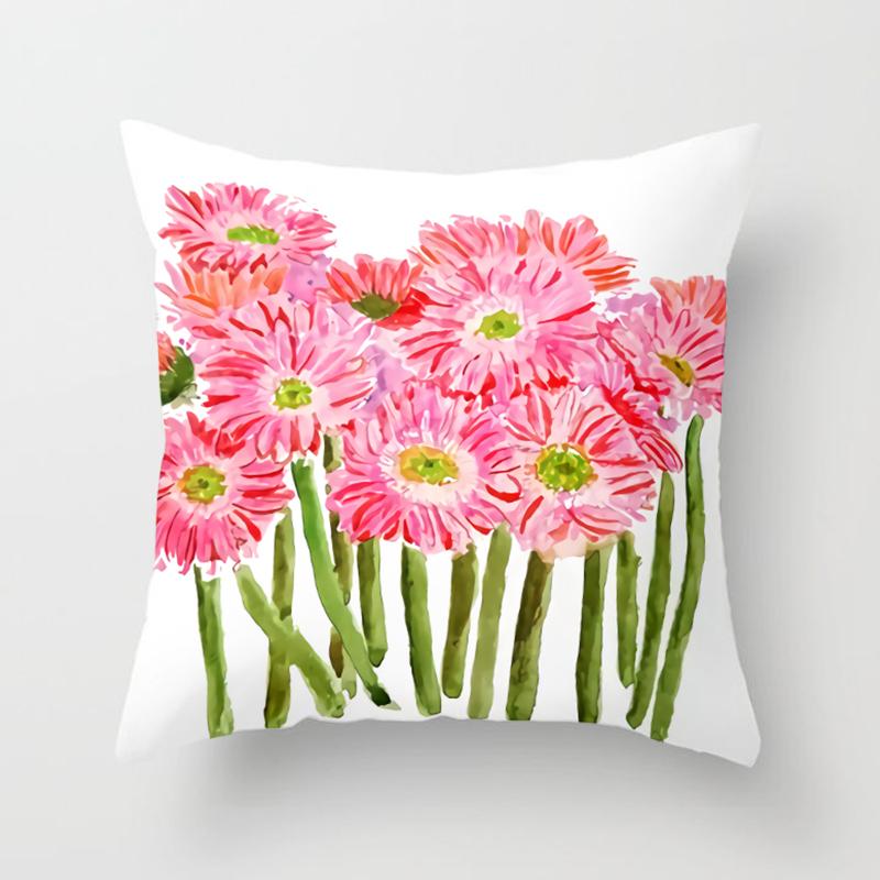 

Маленька свіжа сільська квадратна наволочка Автомобіль Диван Офісне крісло Принтована наволочка Проста прикраса дому Ювелірна наволочка 40X40CM