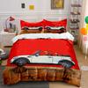 Dogs Driving Convertible Car Bedding Duvet Cover Set Duvet Cover Pillowcases (1*Duvet Cover 2*Pillowcases, Without Duvet Insert)