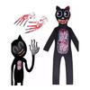 Halloween Costumes for Kids Siren Head Cosplay Bodysuit Boys Girls Anime Black Cat Character Fancy Dress Carnival Party Clothing