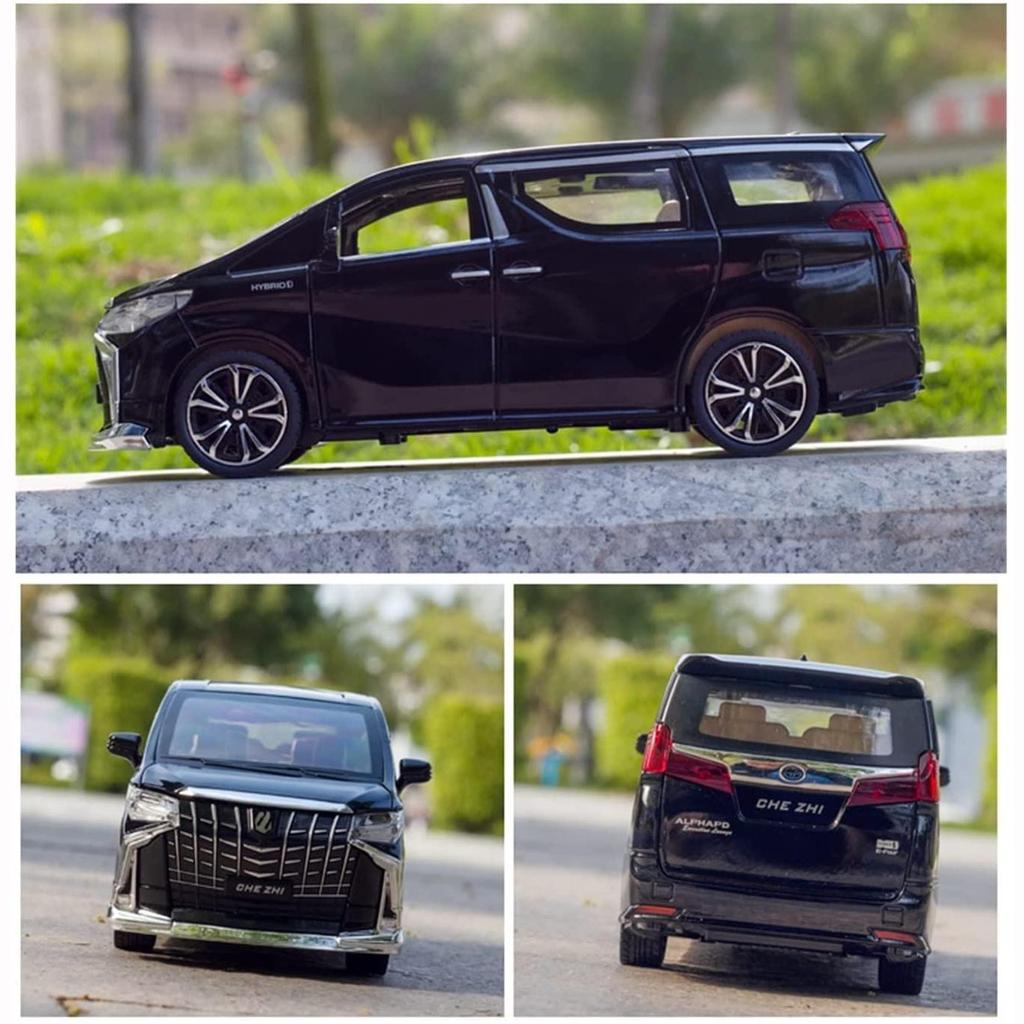 1:24 Scale Toyota Alphard MPV Car Model Alloy Car Die Cast Toy Car Model Pull Back Children Toy Collectibles Scale Model Car