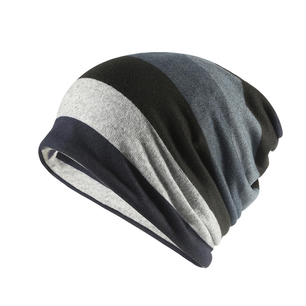 Graffiti scarf dual purpose hoodHigh quality of feUnisex and Unisexs cap Baotou Hat breathable sleeping hatStriped Bohemian hat