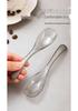 Large Thickened Disposable Plastic Spoon - Soup, Fast Food, Dessert, Ice Cream, and Rice