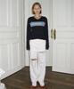 SINOON Washed Damage Denim Pants (Off White)