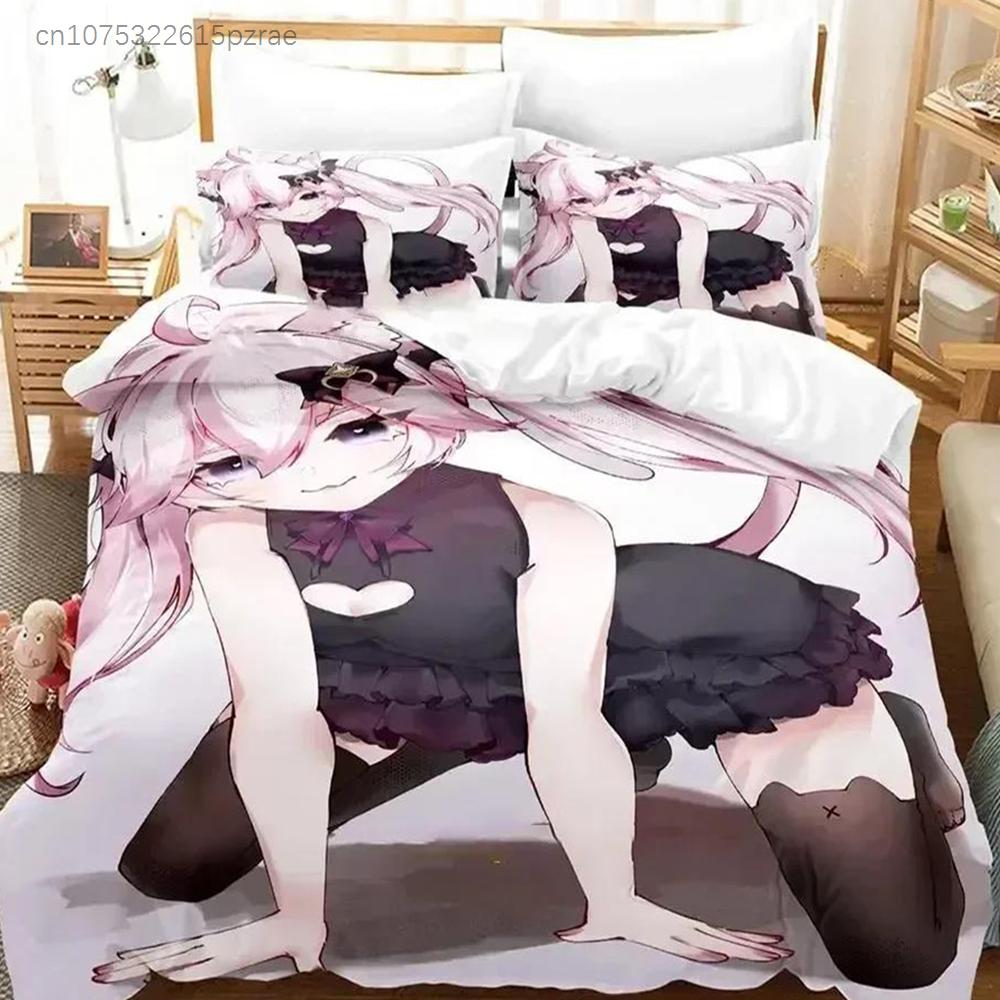 Anime Nyatasha Nyanners Bedding Set For Bedroom Soft Modern Bedspreads Comefortable Kids Duvet Cover Quilt Cover And Pillowcase