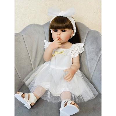 55cm Beautiful Soft Reborn Baby Mini Baby Reborn Child Waterproof Realistic Newborn Dolls for Girl Toddler Birthday Gift