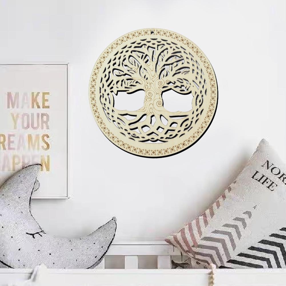 

Дерево Жизни Деревянное настенное искусство Декор Сакральная геометрия Подвесная кристальная сетка Медитация Чакра Йога Медитация Духовный Рейки Подвеска