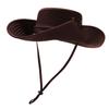 Four Seasons Fisherman Hat Men Women Western Cowboy Hat Breathable Outdoor Mountaineering Camping Fishing Big Brim Hat