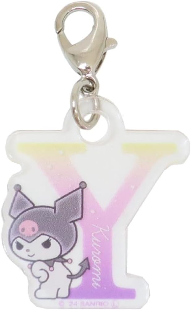 

Tees Factory Sanrio Kuromi Zipper Mascot Mini Initial Charm/Y
