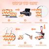ZOCONE 60 Pcs Sublimation Earrings Blank Bulk, Sublimation Printing Earrings Unfinished Rectangular Heat Transfer Earring Pendant with Earring Hooks