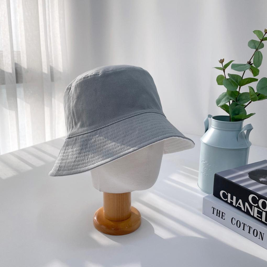 Women's and Men's Daily Plain Reversible Bucket Hat