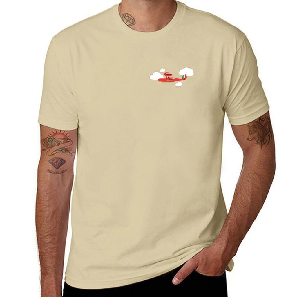 Crimson Pig Red Plane T-Shirt Tees Boys Whites T Shirts for Men Pack