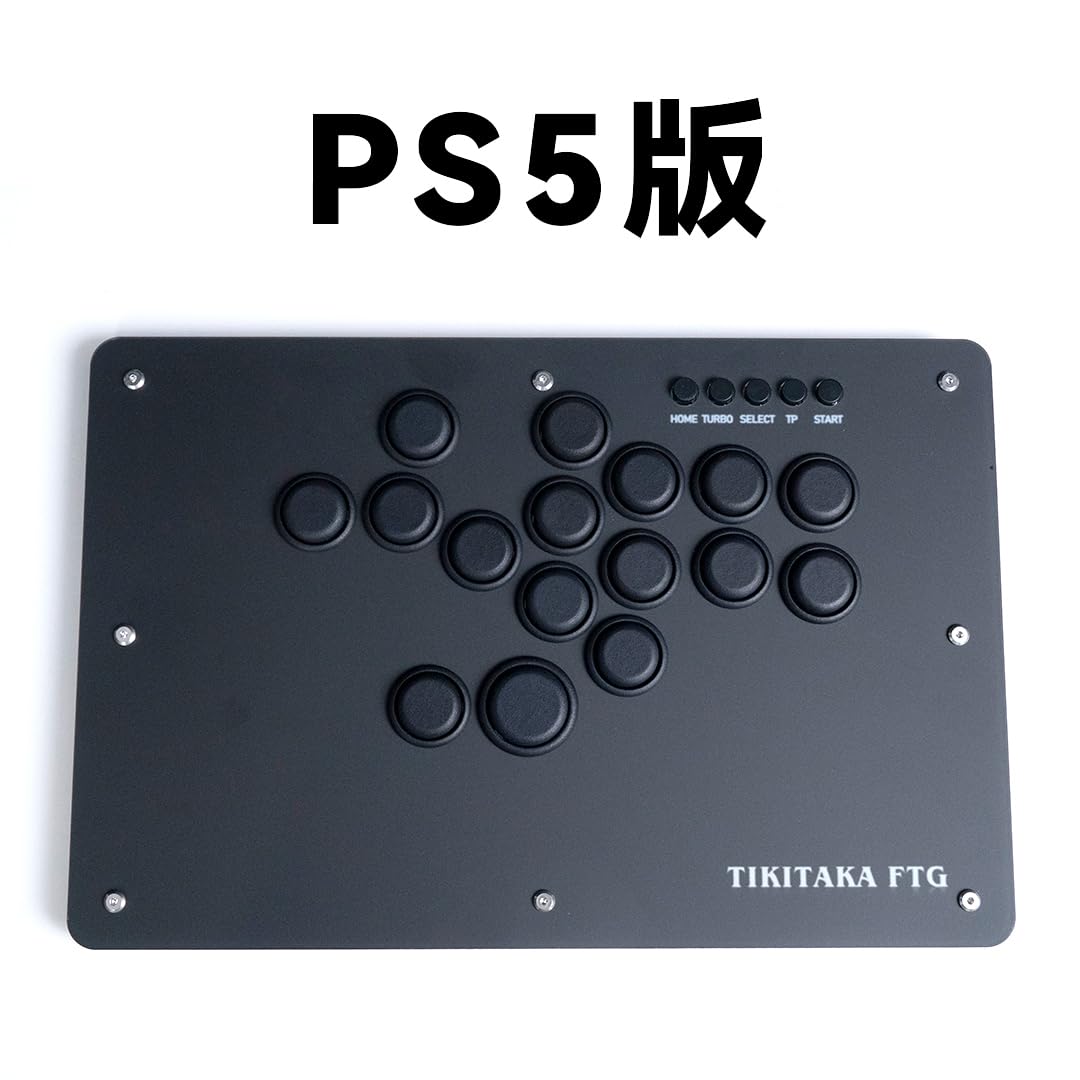 

TIKITAKA FTG Deluxe Deluxe Series Classic Button Layout High Quality Nylon Button Black Leverless Controller 12mm Ultra Thin SF6 Аркадний файтинг
